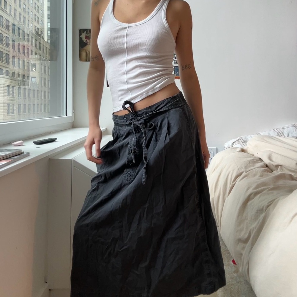 Vintage Saint Laurent Black Skirt